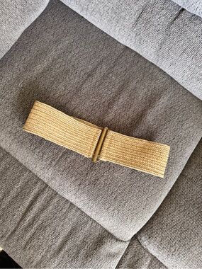 Wish Natural Woven Stretch Belt with Metal Buckle